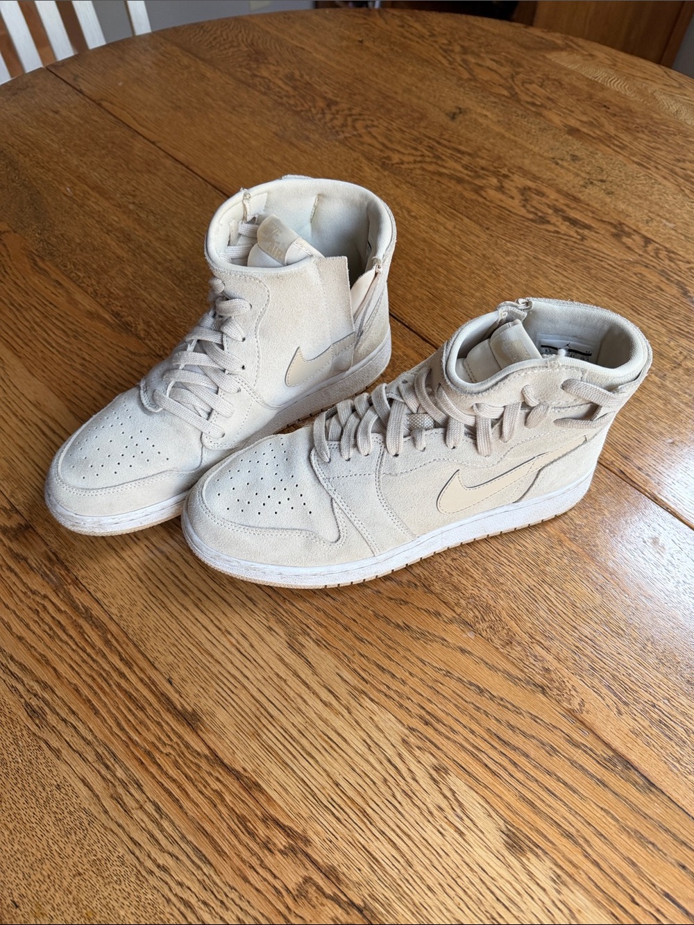Jordan Cream/Beige High-Top Sneakers